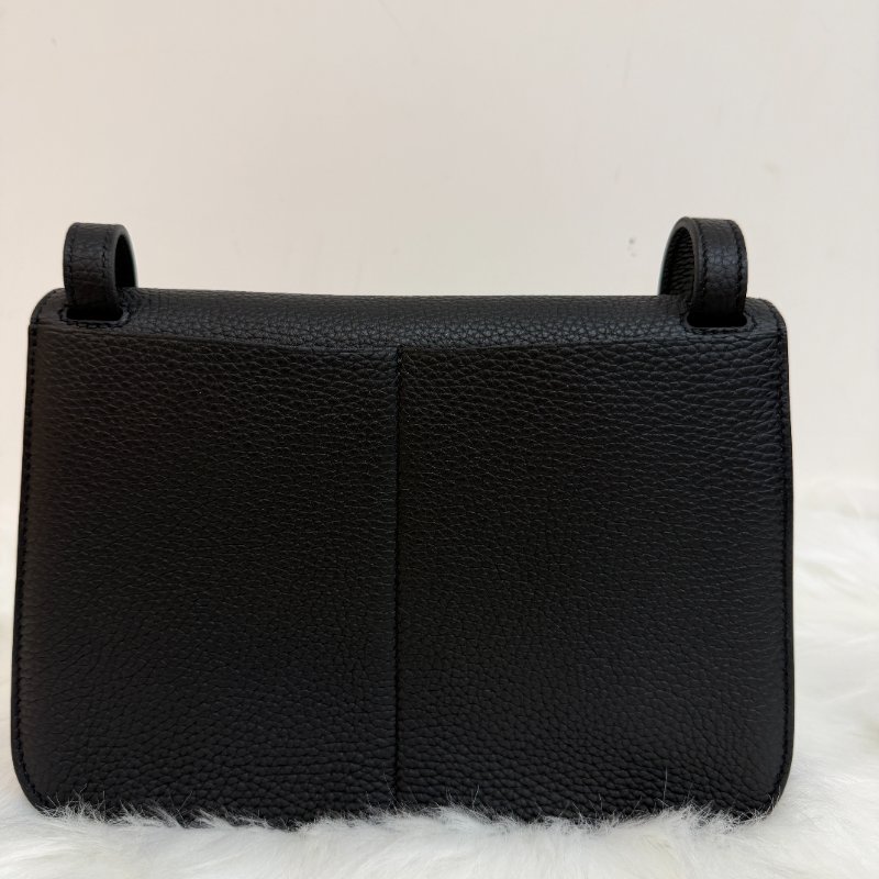 HERMES Halzan 25 - 黑金 W 25 x 17 x 8 cm 近新配件塵袋盒子-4
