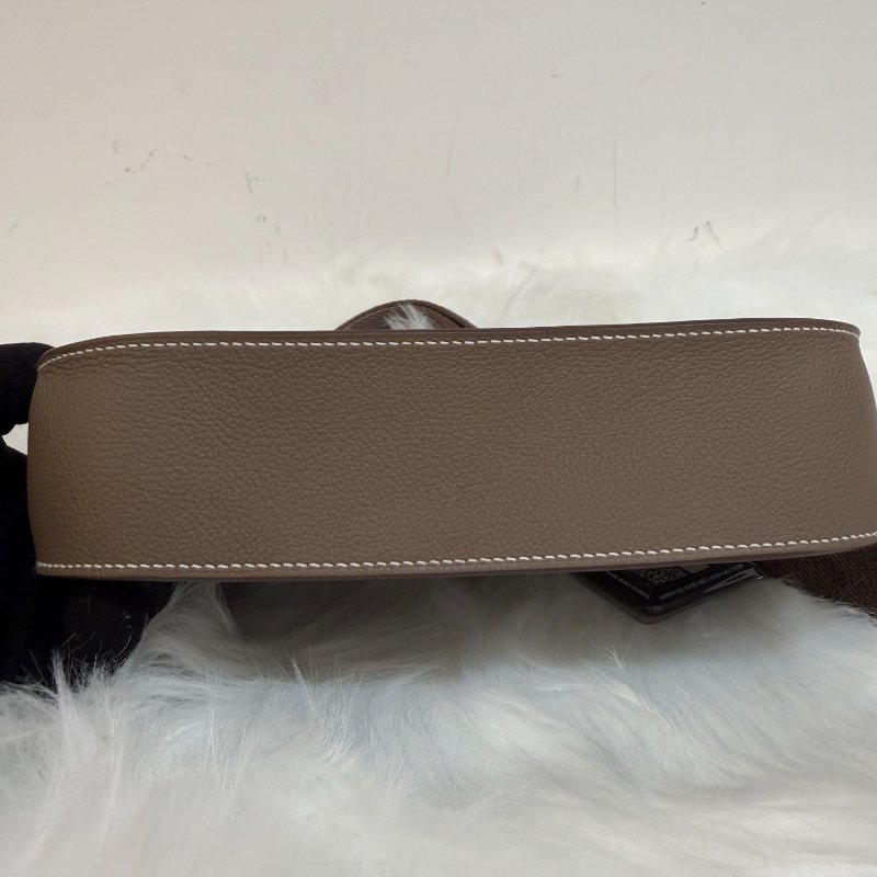 Hermes mini jypsiere 18大象灰銀釦 evercolor皮 W刻 近新配件盒子塵袋羊毛布購證-6