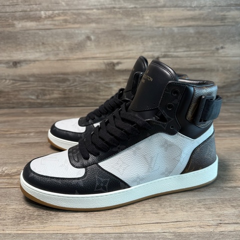 Louis Vuitton路易威登 rivoli系列 老花 黑白 高幫 41碼