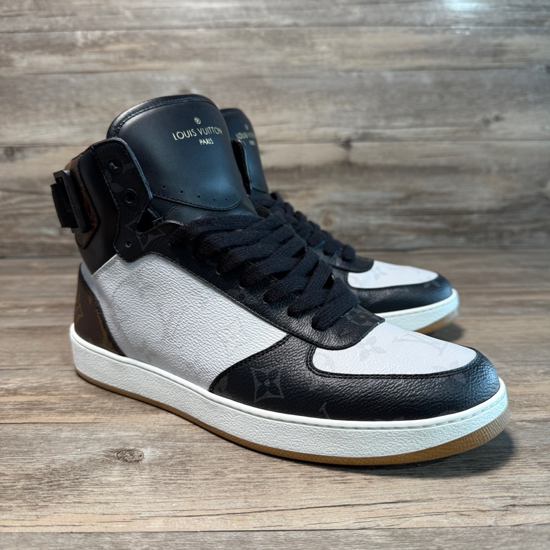 Louis Vuitton路易威登 rivoli系列 老花 黑白 高幫 41碼-1