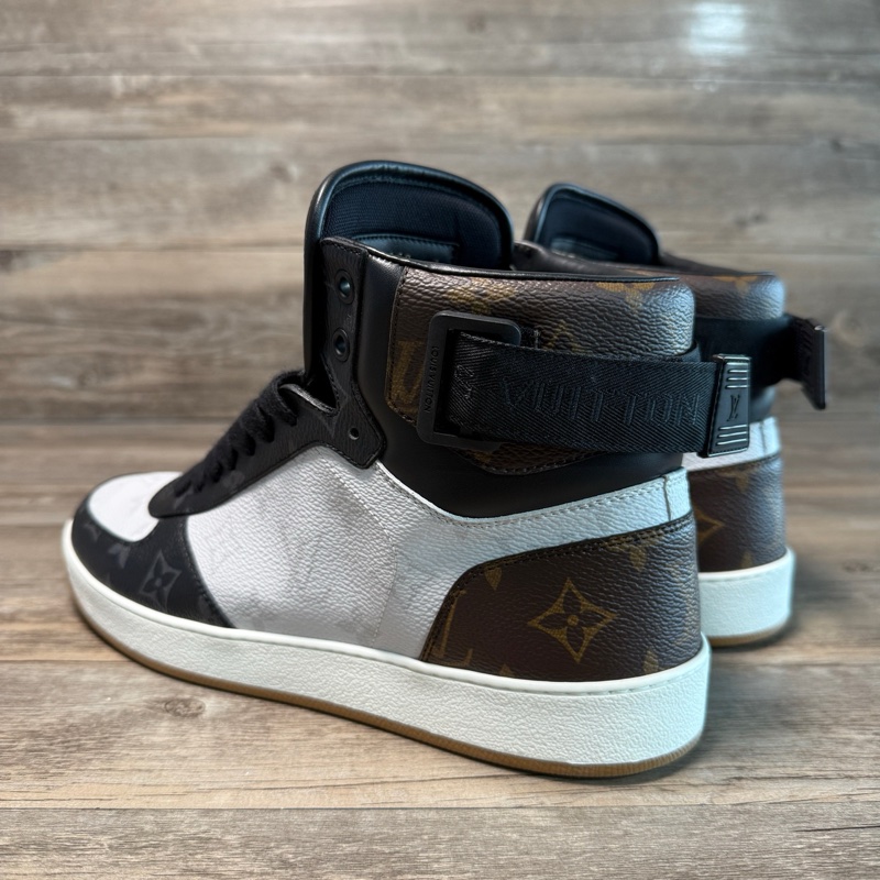 Louis Vuitton路易威登 rivoli系列 老花 黑白 高幫 41碼-2