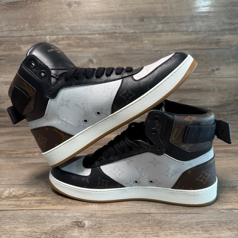 Louis Vuitton路易威登 rivoli系列 老花 黑白 高幫 41碼-6