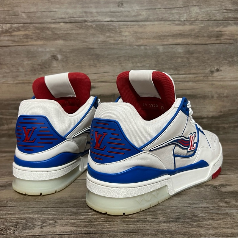 LV路易威登 trainer tricoclor 白藍紅 初代 高達配色 42.5碼-2