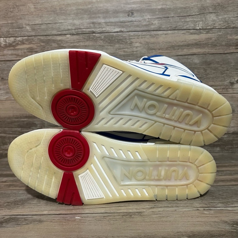 LV路易威登 trainer tricoclor 白藍紅 初代 高達配色 42.5碼-5