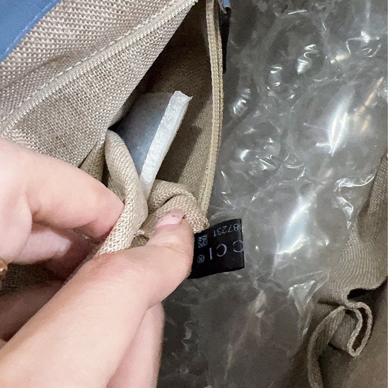 全新Gucci寶寶藍手提肩背包(全真皮)-18