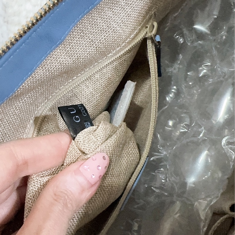 全新Gucci寶寶藍手提肩背包(全真皮)-23