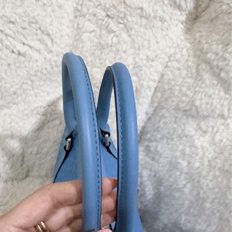 全新Gucci寶寶藍手提肩背包(全真皮)-49