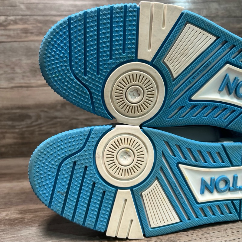 Louis Vuitton路易威登 trainer 北卡藍 白藍 魔術貼 41碼-6