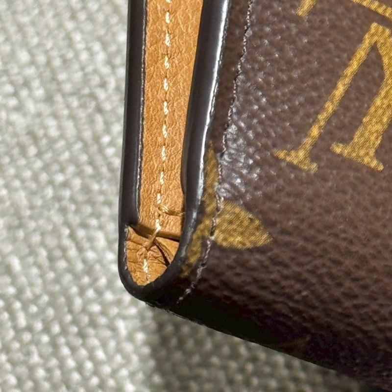 Louis Vuitton 三折金釦短夾-4