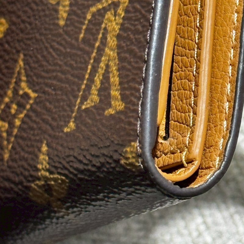 Louis Vuitton 三折金釦短夾-15