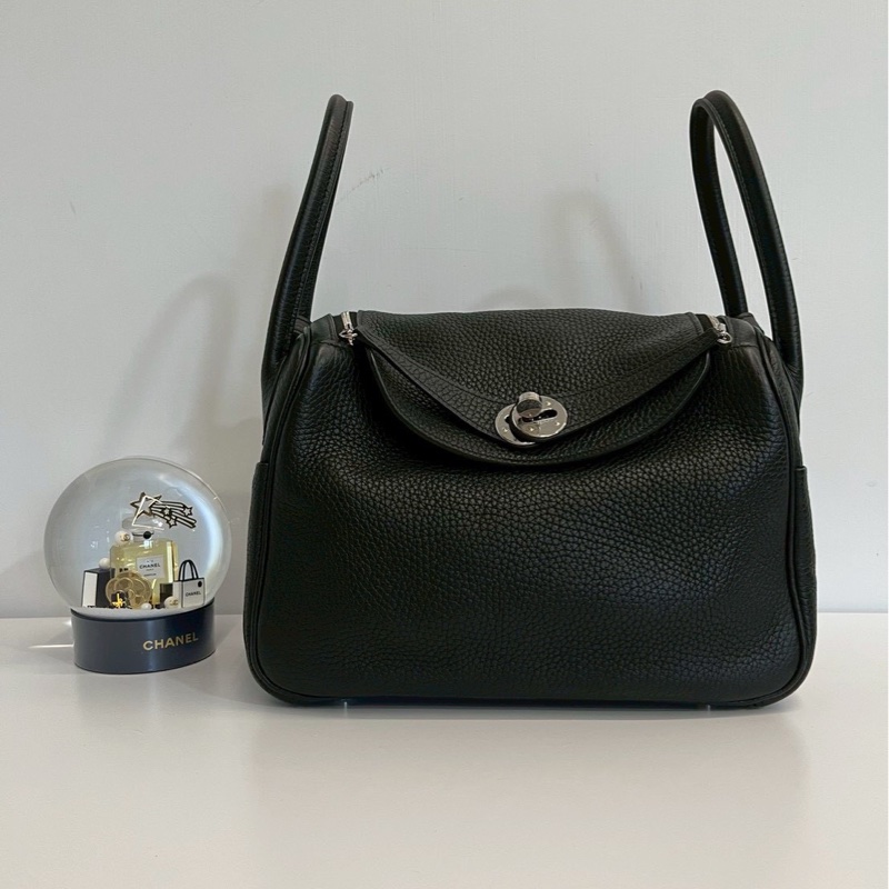Hermes Lindy26 黑銀-0