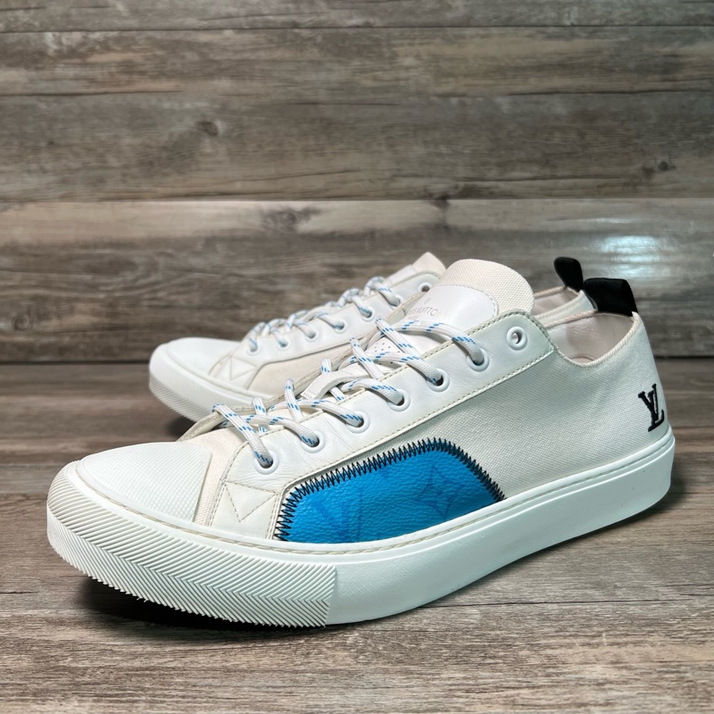 Louis Vuitton路易威登 Tattoo 白藍 低幫 休閒板鞋 43碼-0