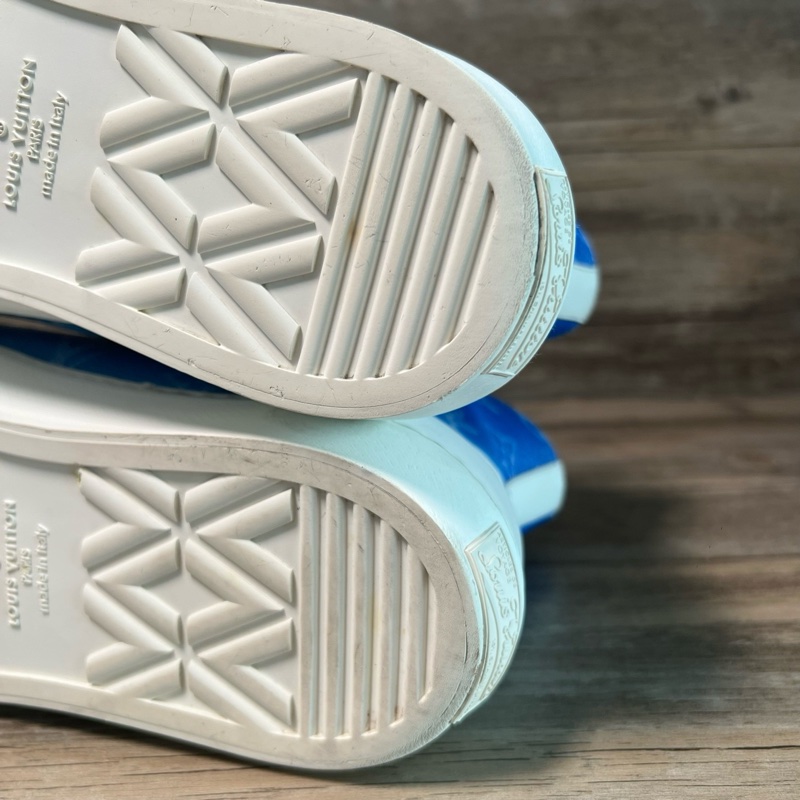 LV Tattoo Monogram Clouds 白藍帆布 高幫 休閒板鞋41碼-6