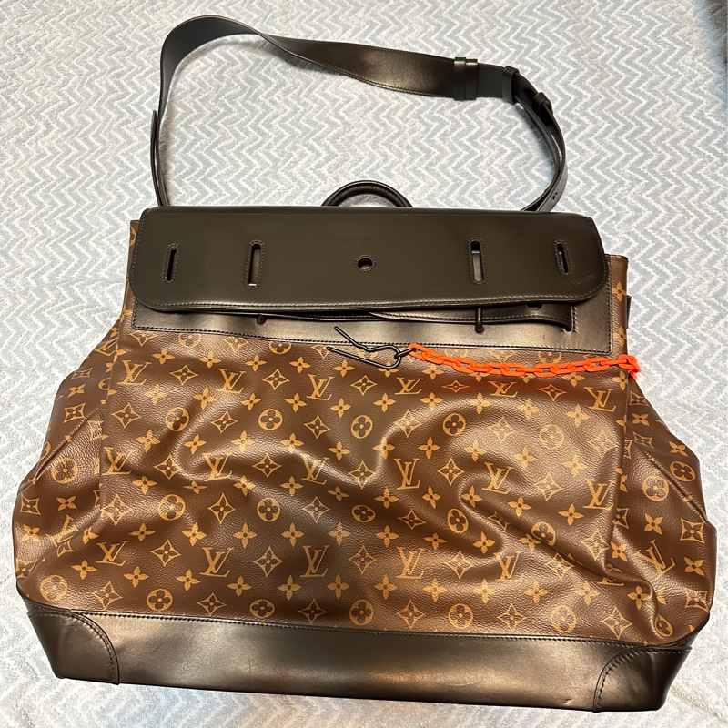 ꧁ Louis Vuitton M44473 🤎 Steamer PM 手提/肩帶斜背包🤎 經典老花✧19ss by Virgil ꧂-16
