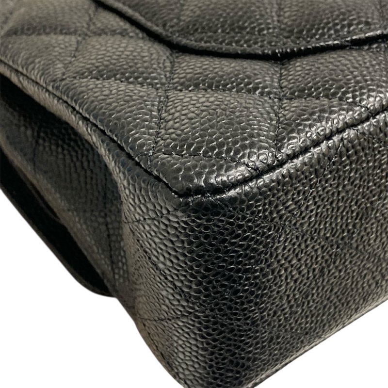 CHANEL 香奈兒 A01113 CLASSIC FLAP BAG 翻蓋肩背包 荔枝牛皮 黑色 金釦-9