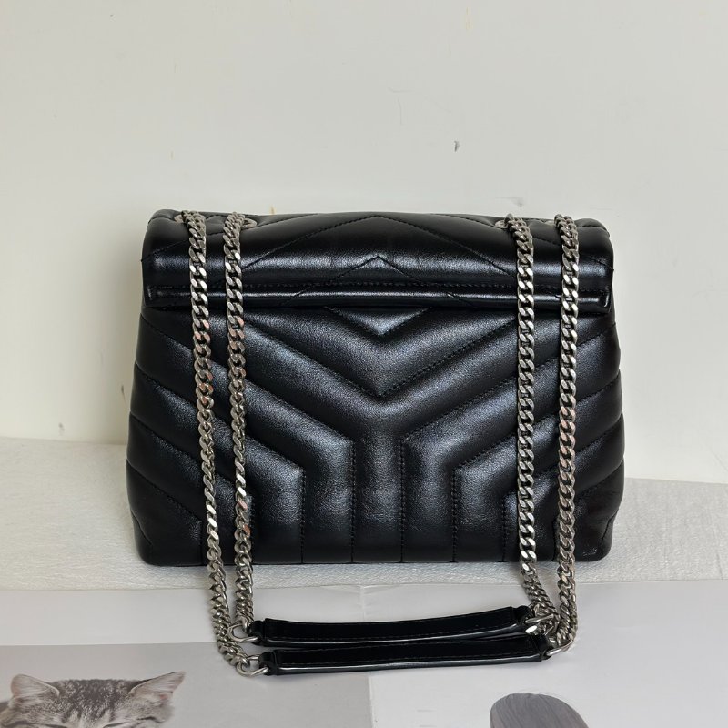 YSL Loulou方胖子 - 小號黑銀-2