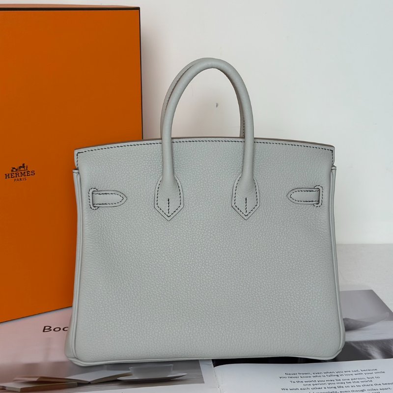 HERMES Birkin 25 - 珍珠灰拚黑-3