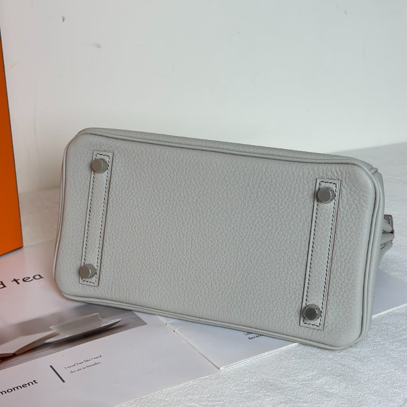 HERMES Birkin 25 - 珍珠灰拚黑-4