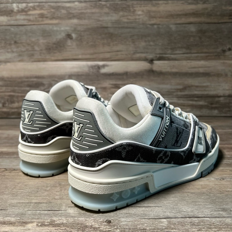 LV路易威登 trainer新款 灰牛仔 灰白 滿印 37碼-2