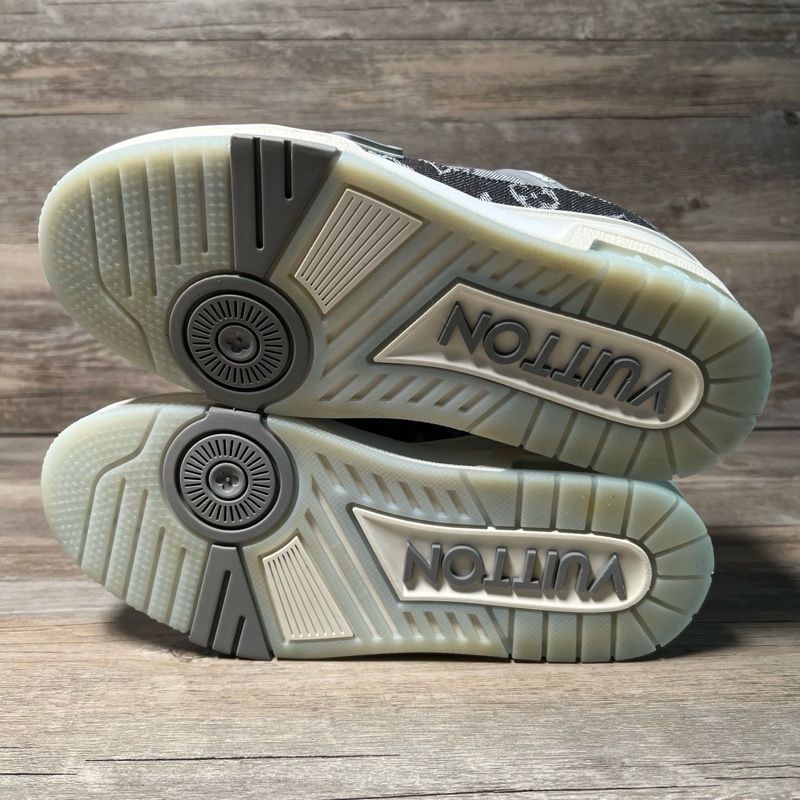 LV路易威登 trainer新款 灰牛仔 灰白 滿印 37碼-9