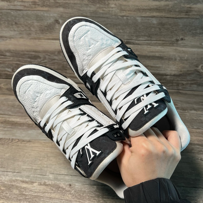 Louis Vuitton路易威登 trainer黑白牛仔 熊貓  42.5碼-4