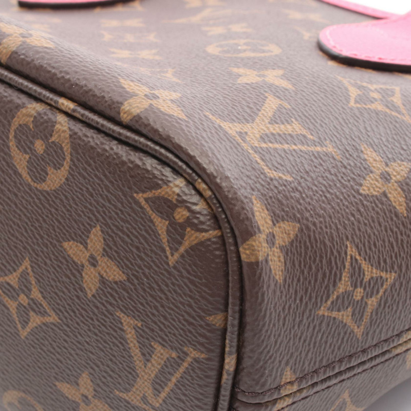 路易威登 Neverfull Inside Out BB 肩背手提包 M12106 Monogram 粉紅色 LV-5