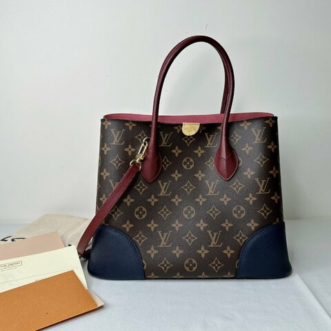 LV Flandrin老花拼色手提包
