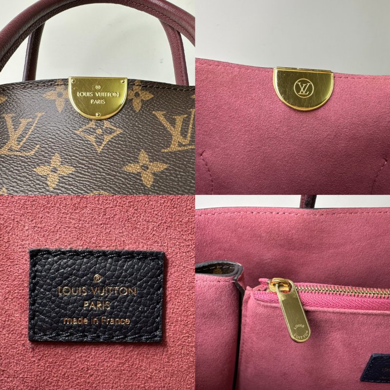 LV Flandrin老花拼色手提包-7