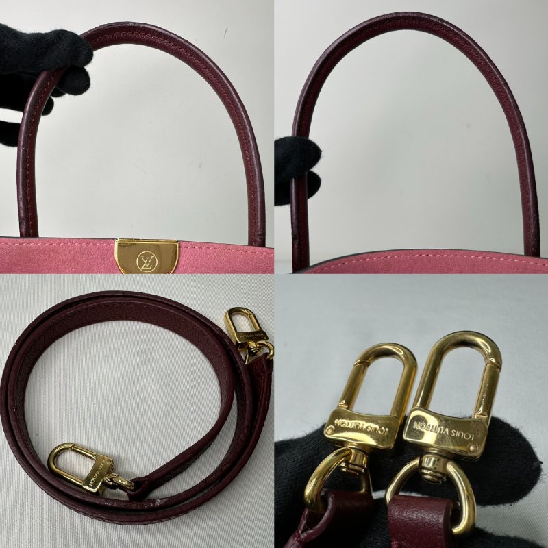 LV Flandrin老花拼色手提包-8