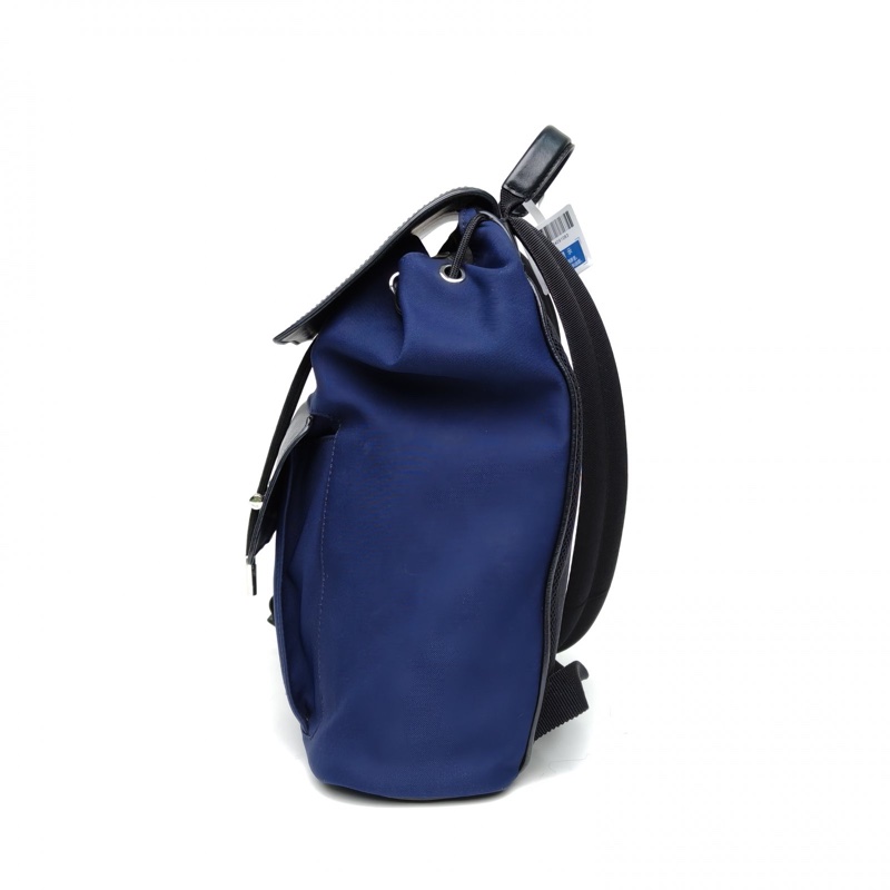 DIOR 藍黑皮革C帆布銀扣2018雙肩包/-1