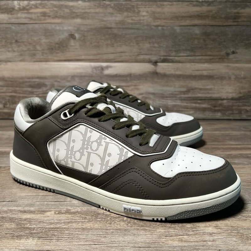 Dior 迪奧 Oblique 印花 白綠 墨綠色 橄欖綠 44碼-1