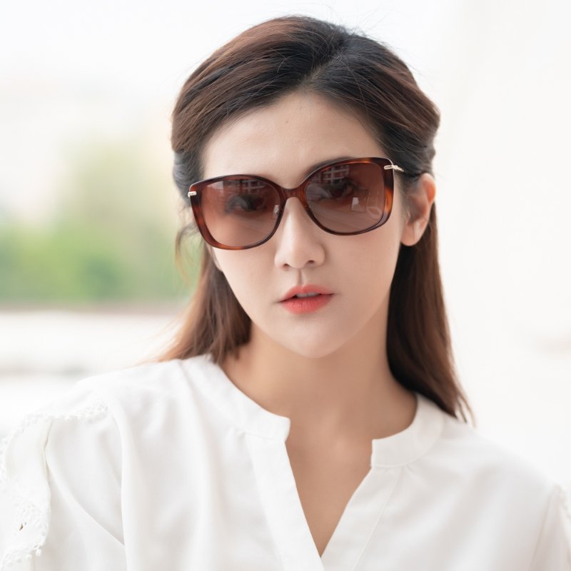 LONGCHAMP 太陽眼鏡(琥珀色)-4