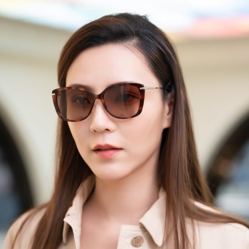 LONGCHAMP 太陽眼鏡(琥珀色)-5