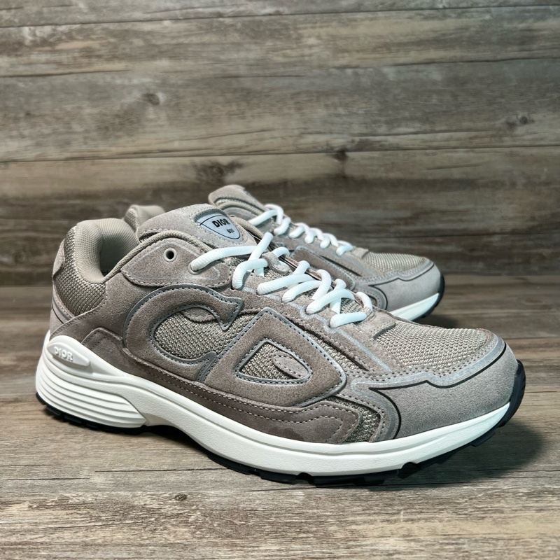 Dior 迪奧 B30 25年新款 運動休閒鞋 灰色 灰白 41碼-1