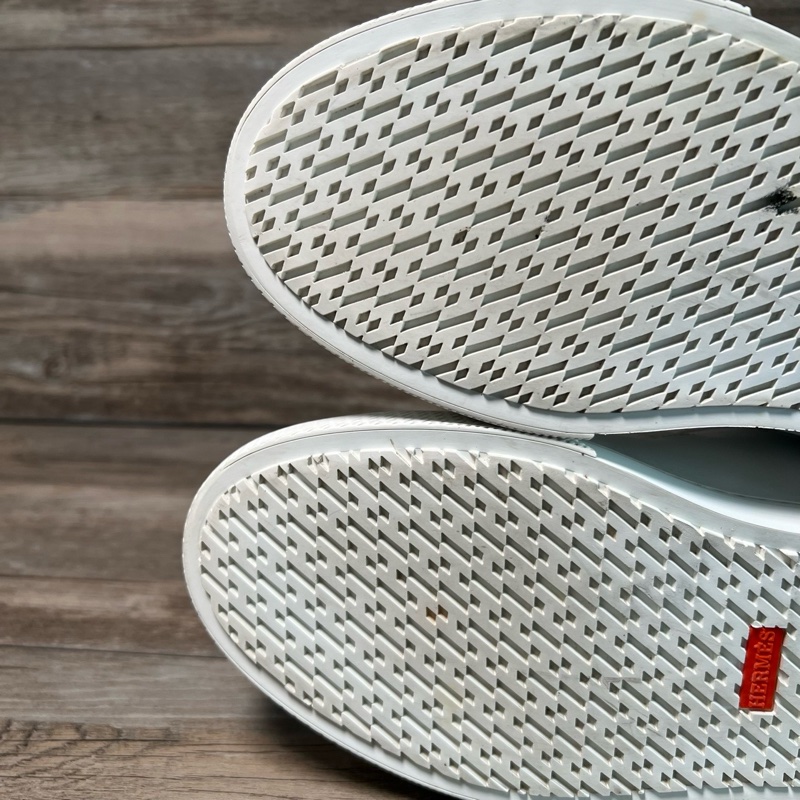 Hermes 愛馬仕 Day Kelly  小牛皮 銀扣 小白鞋 41碼-6