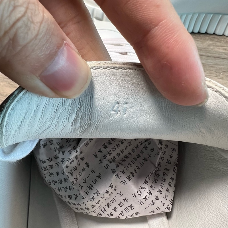 HERMES 愛馬仕 Cross 牛皮 白色 休閒板鞋 餅乾鞋 41碼-7