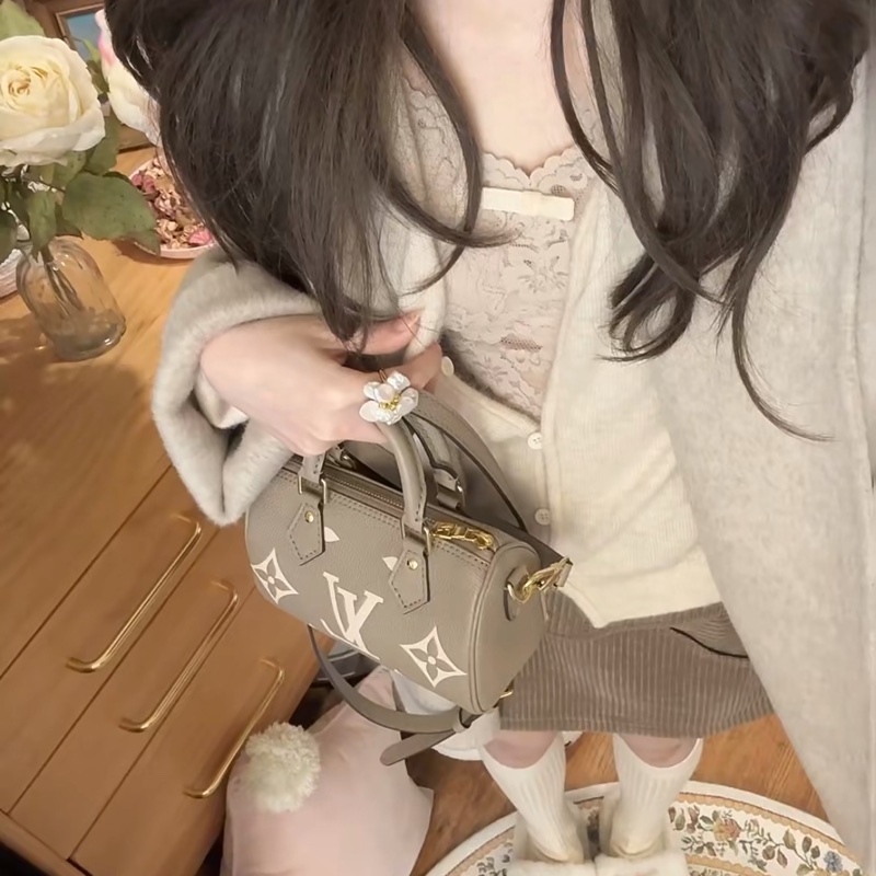 LV Louis Vuitton Nano Speedy 大象灰-3