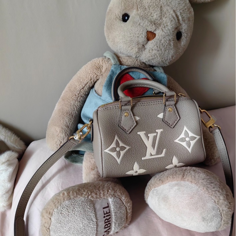 LV Louis Vuitton Nano Speedy 大象灰-4