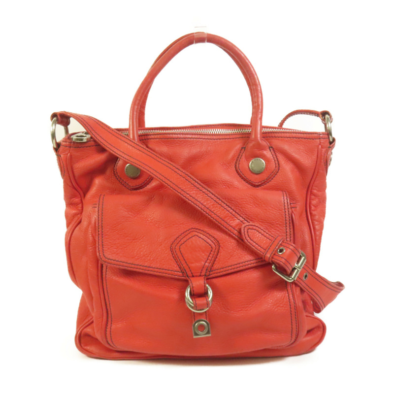 MARC JACOBS 牛皮皮革2 Way Shoulder手挽肩背兩用袋-0