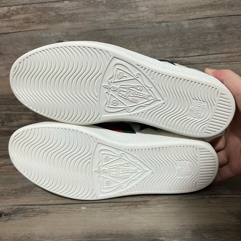 GUCCI 古馳 小星星 五角星 牛皮 ACE 板鞋 小白鞋 41.5碼-5