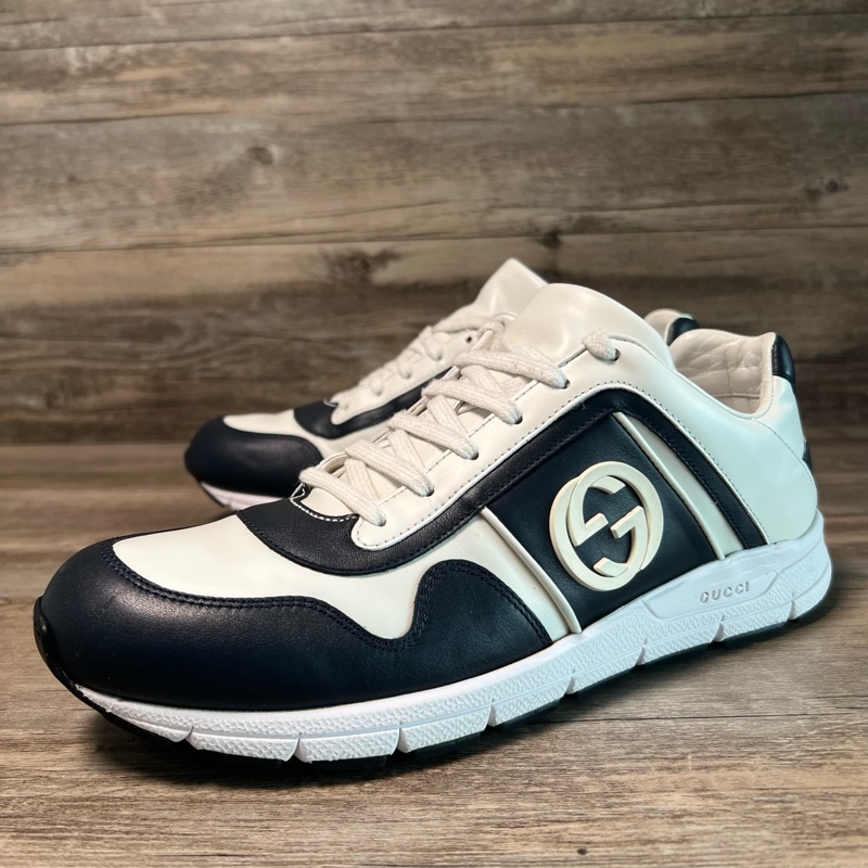 Gucci 古馳 黑白 熊貓 雙G 休閒運動鞋 41.5碼-0