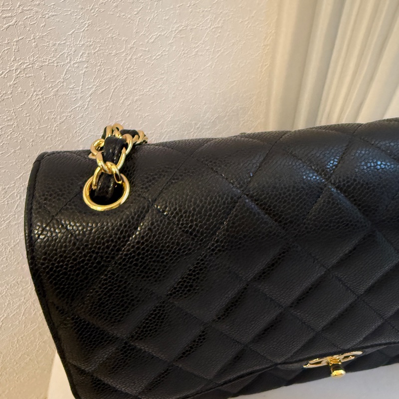 Chanel jumbo 黑金荔枝皮 沒看錯 晶片款 新款-2