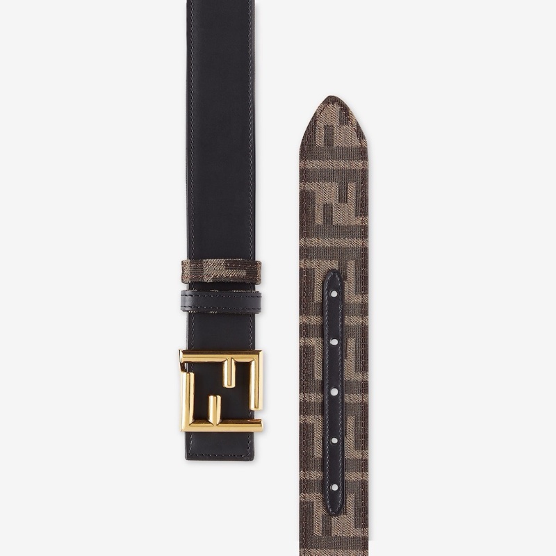 Fendi 女士 徽標雙面腰帶65 70 75 80 85 90 95 100 105碼3.5cm-1