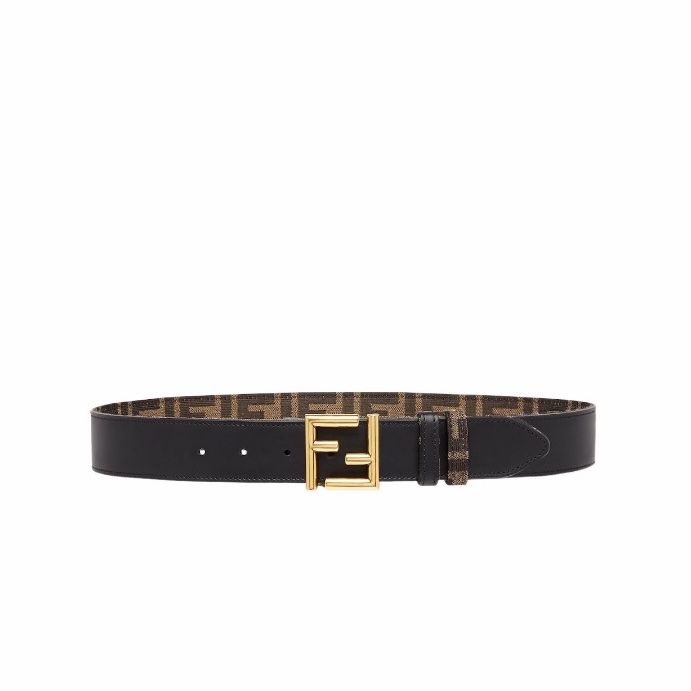 Fendi 女士 徽標雙面腰帶65 70 75 80 85 90 95 100 105碼3.5cm-5