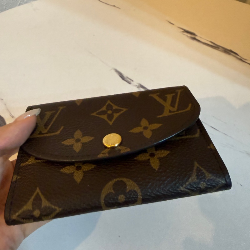 lv 粉色小短夾-1