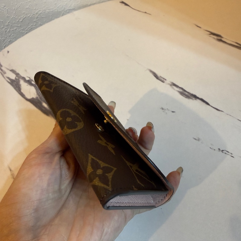 lv 粉色小短夾-4