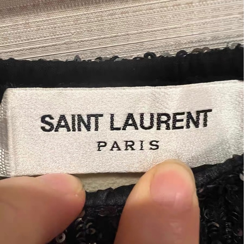 SAINT LAURENT珠片连衣裙s碼-1