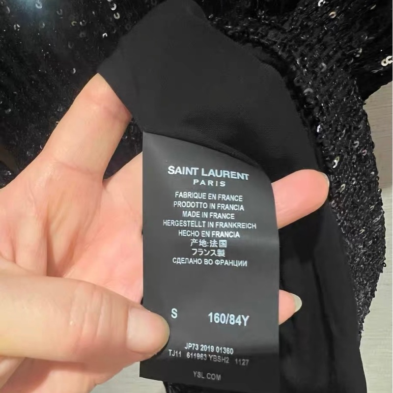 SAINT LAURENT珠片连衣裙s碼-3