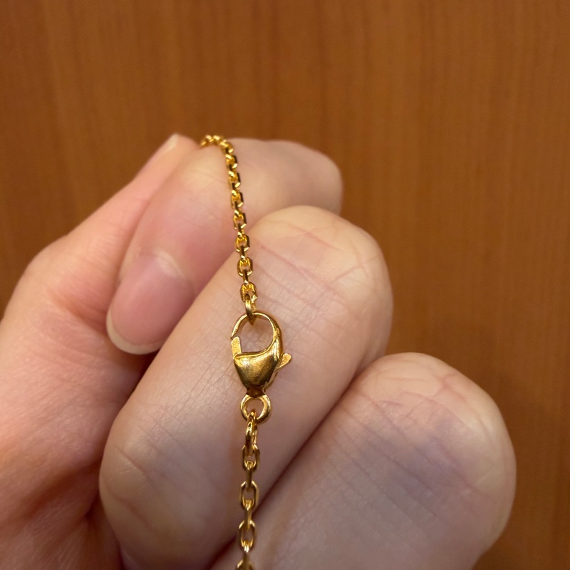 Hermes 粉琺瑯金鍊Mini Pop H項鍊-5