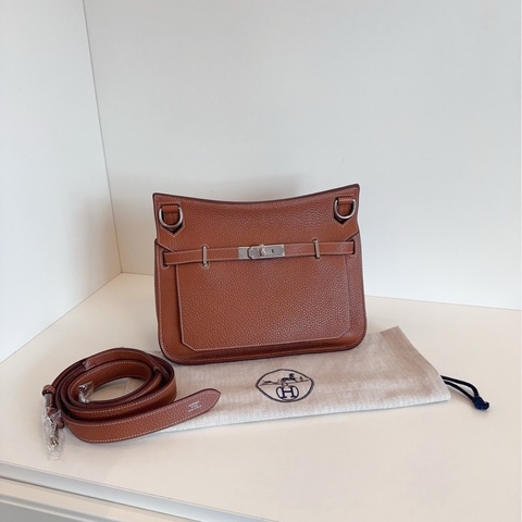 【98新🆕】Hermes 吉普賽Jypsiere28 金棕銀扣 單肩包